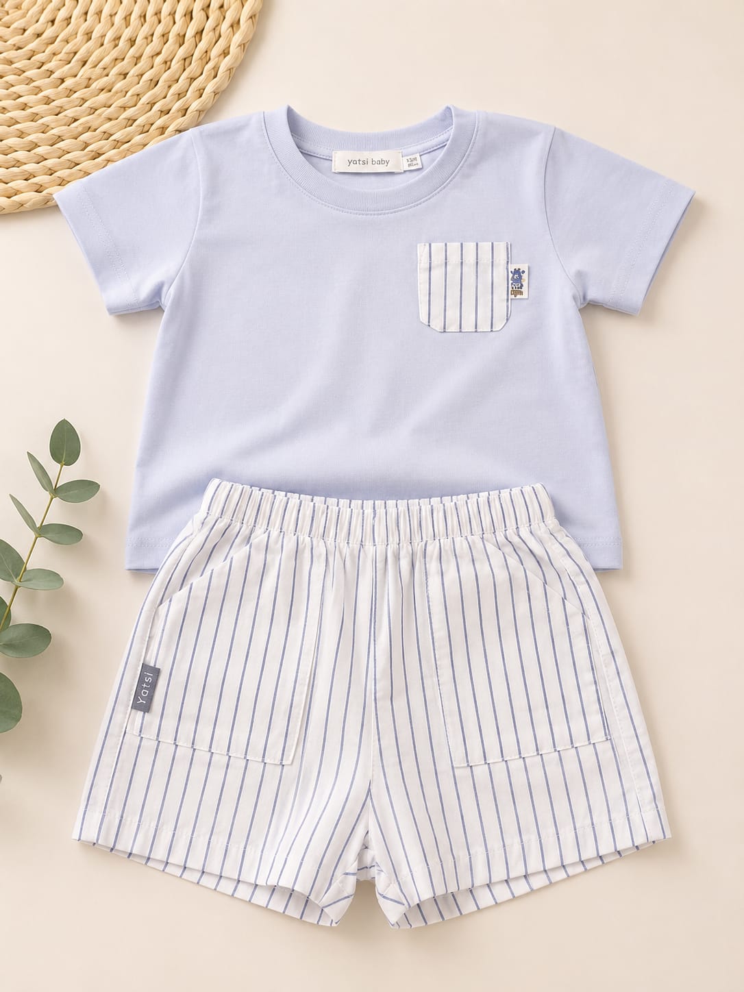 Conjunto bebé niño Brisa Celeste