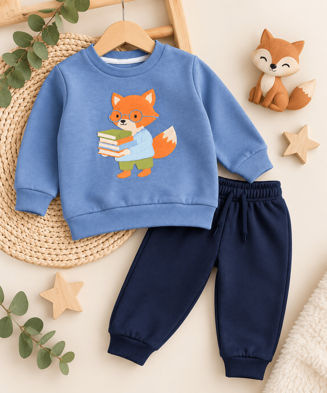 CONJUNTO ZORRITO ENTRE LIBROS